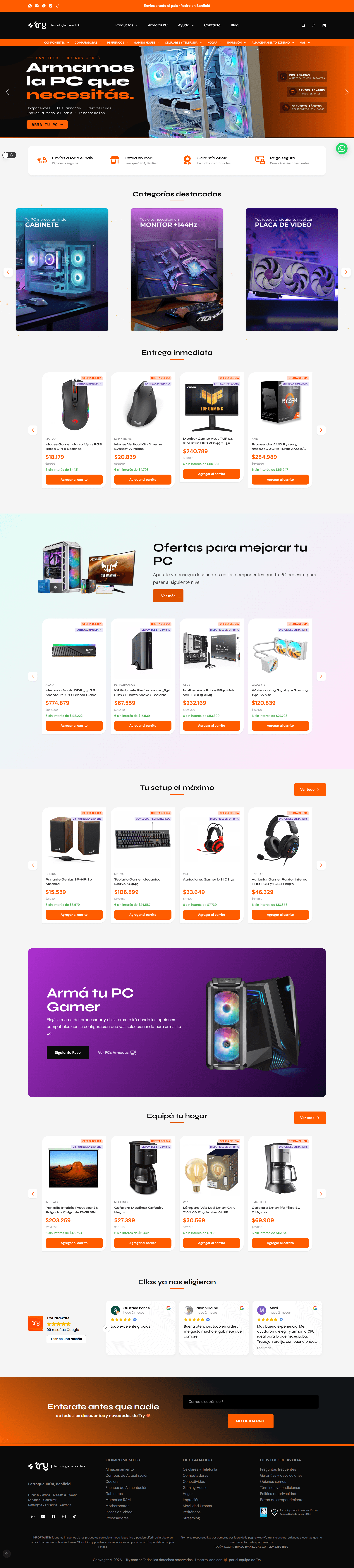 Tienda TryHardware — try.com.ar